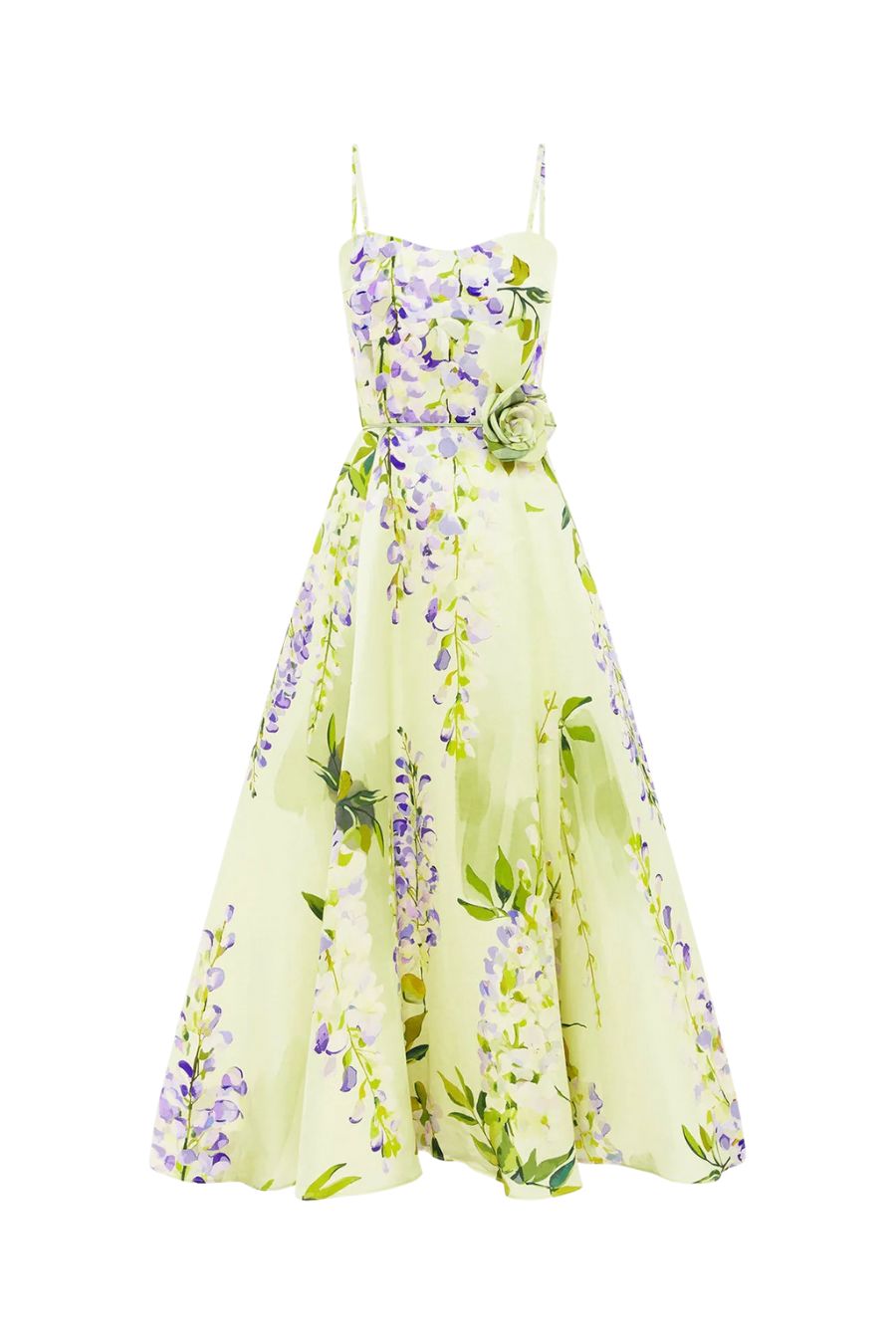 Mariela Midi Dress in Wisteria Print
