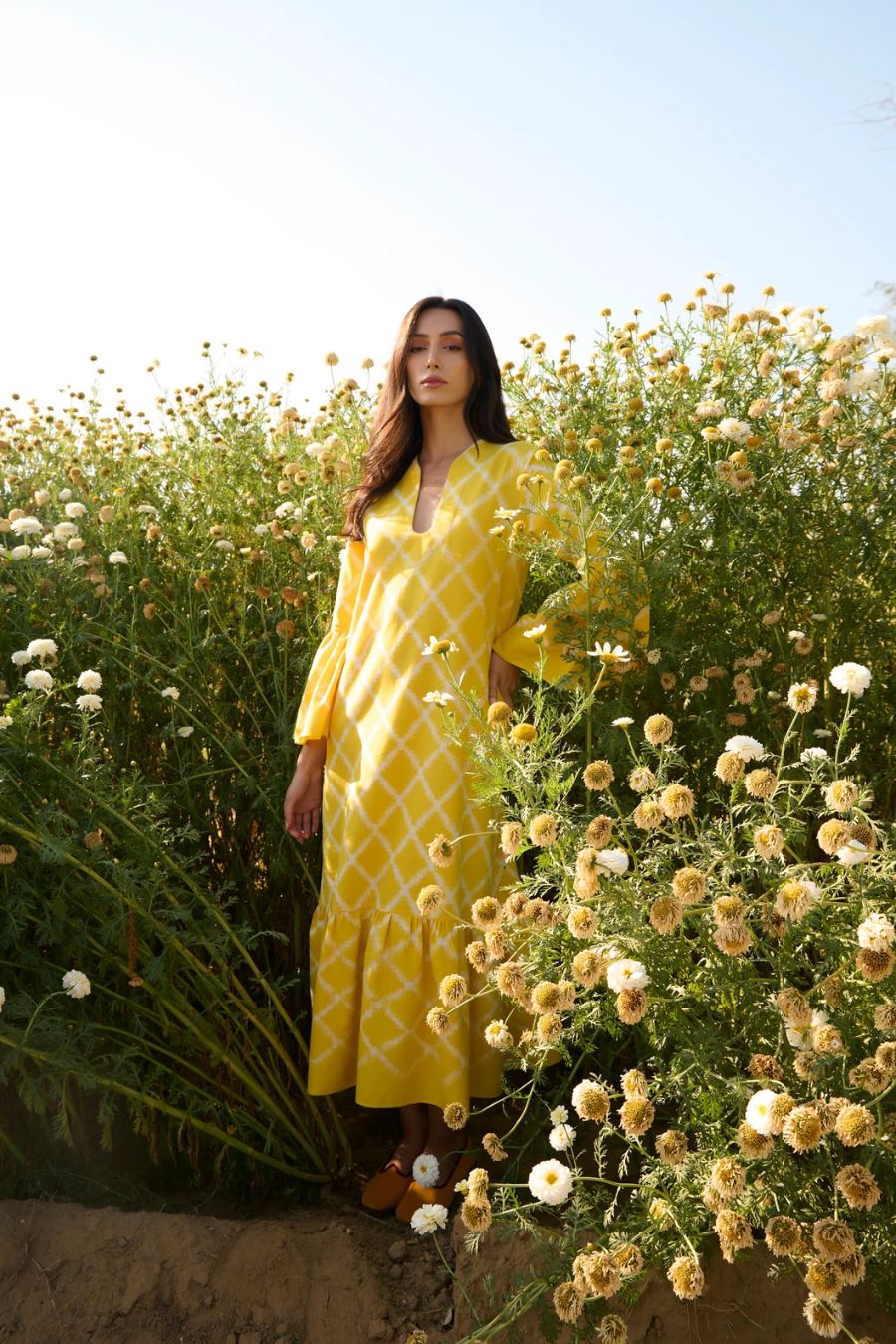 Yellow Rhombus Dress