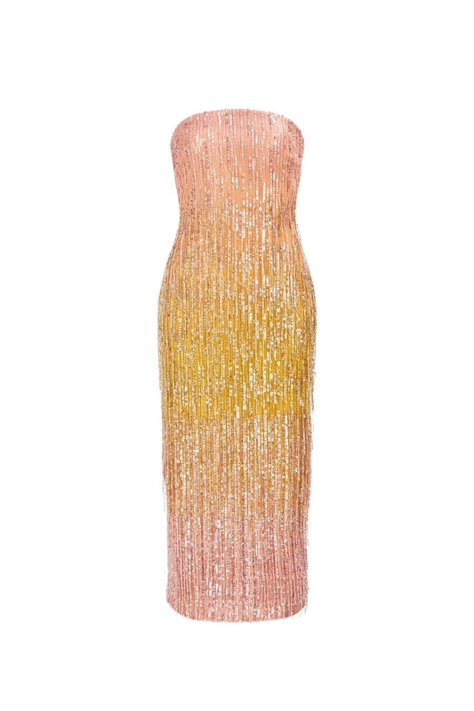 Amulet Sequin Midi Dress in Aurora