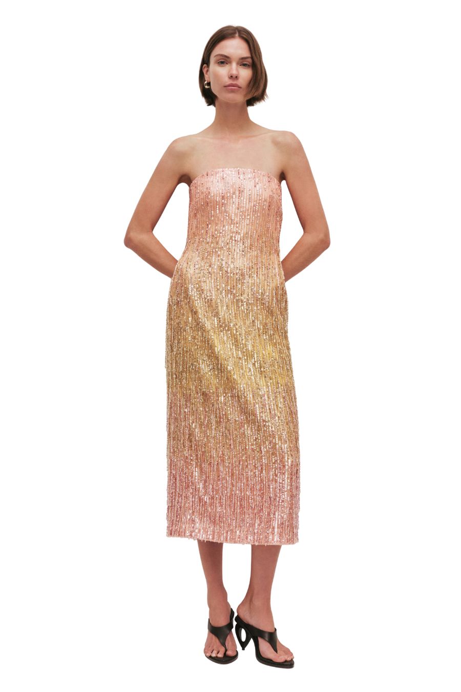 Amulet Sequin Midi Dress in Aurora