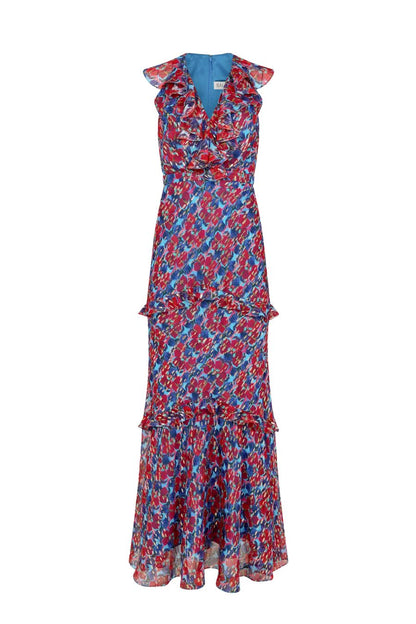 Rita Dress in Quail Sky