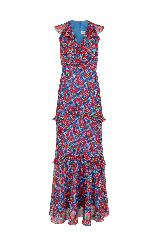 Rita Dress in Quail Sky