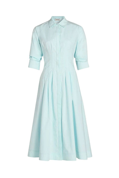 Jazz Cotton Midi Dress in Sky