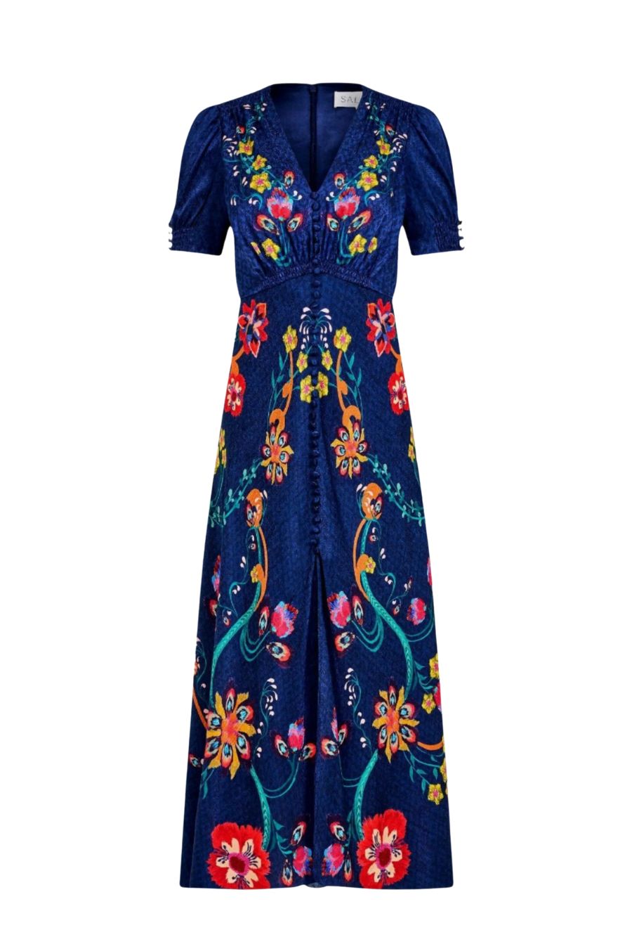 Lea Long Dress in Corsage Bloom