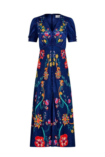 Lea Long Dress in Corsage Bloom