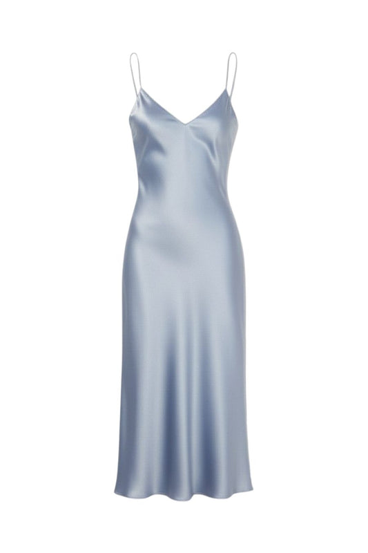 Taylor Midi V-Neck Dress in Whisper