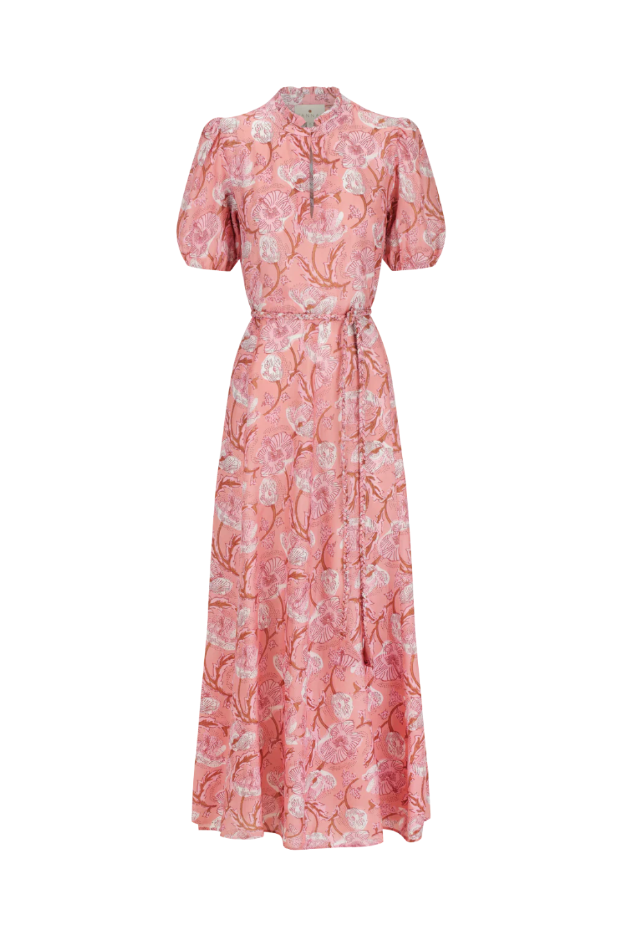 Oceanus Dress in Hibiscus Pink