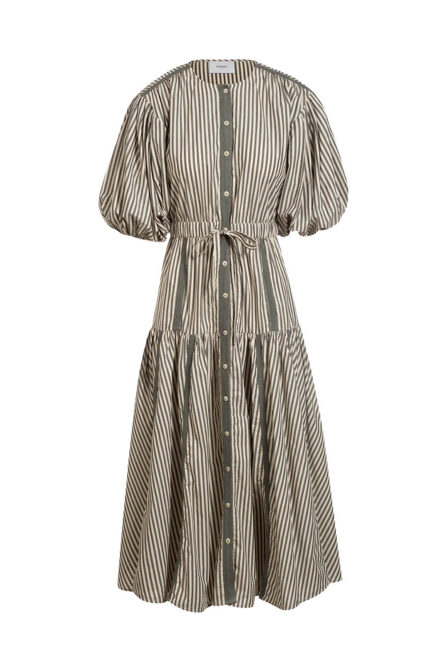 Eliane Dress in Cedar Stripe