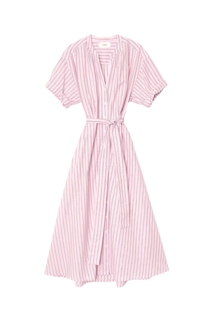 Liora Dress in Blush Cherry Stripe