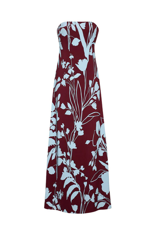 Benita Dress in Botanic Maroon