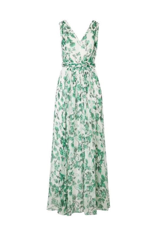 Aliya Long Dress in Saffier Vert