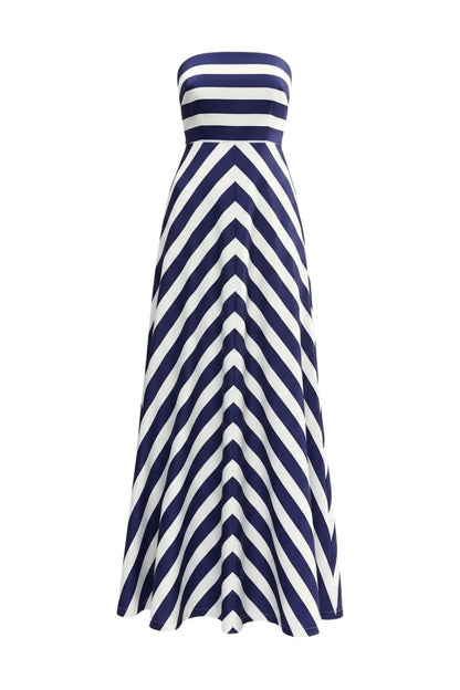 Audrey Gown in Royal Stripe