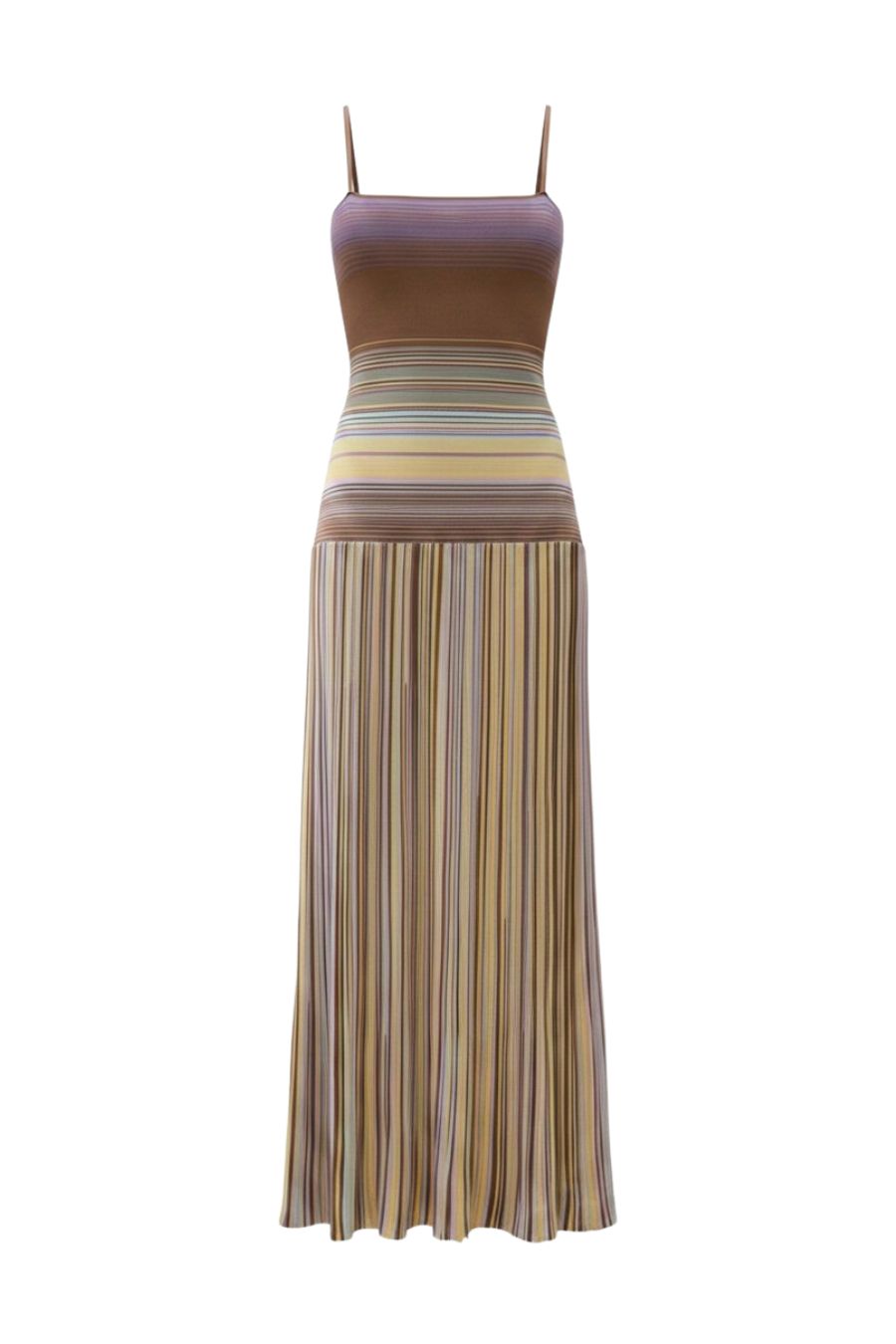 Esenia Knit Dress in Daniela Stripe Mocha
