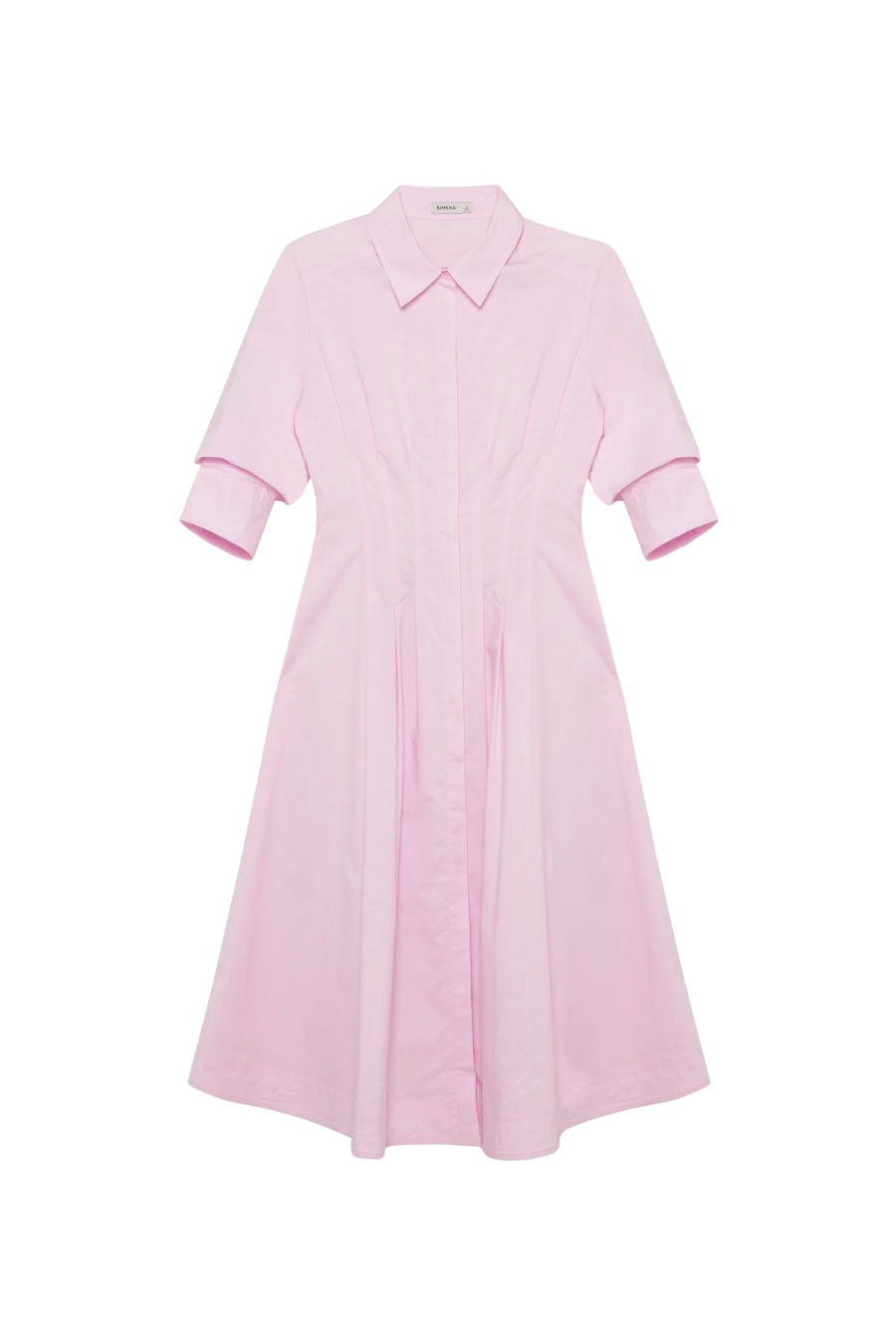 Jazz Pintuck Midi Dress in Tulip