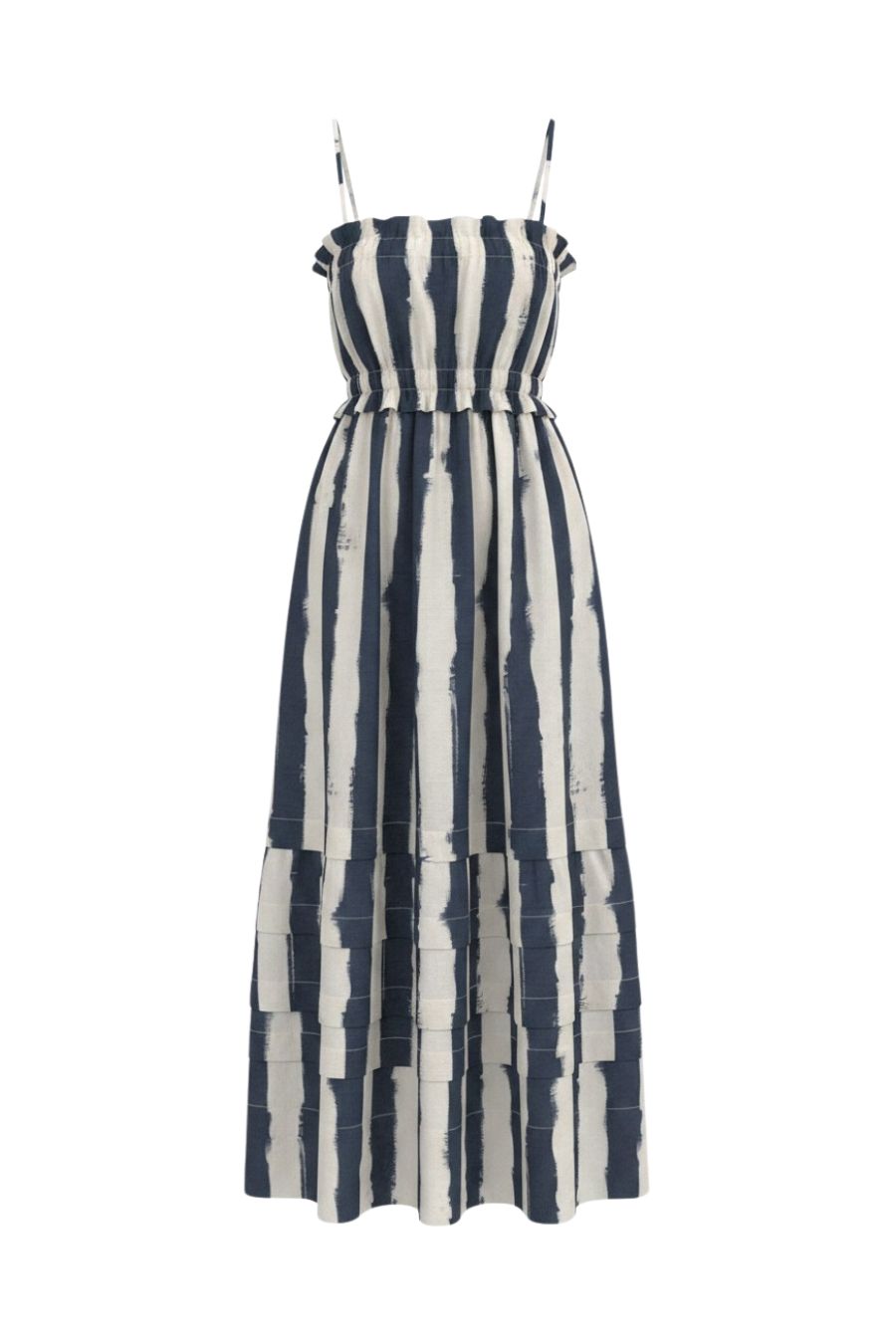 Larkin Dress in Lighthouse Stripe Navy