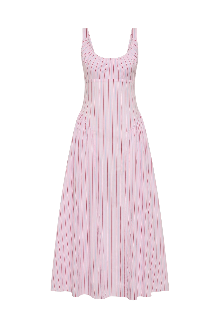 Marcella Midi Dress in Fiori Stripe Palazzo