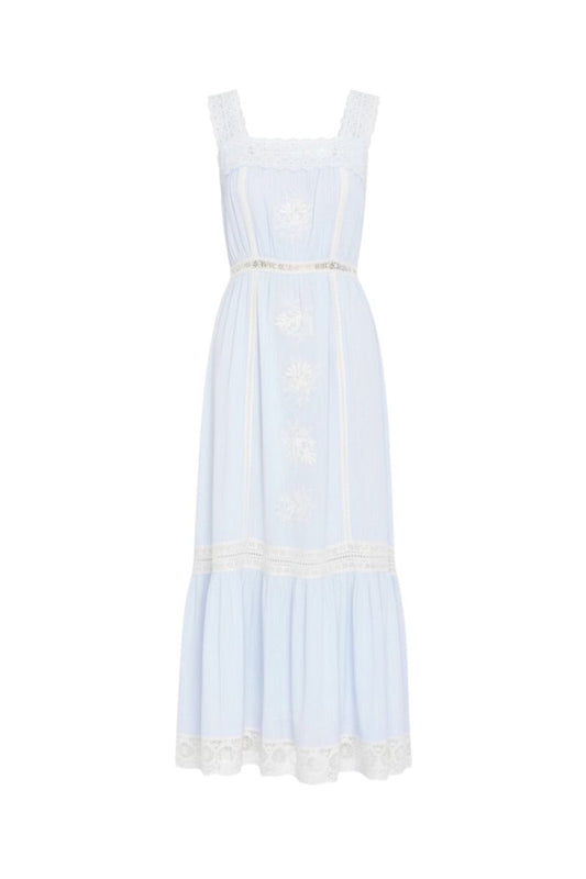 Blue White Stripe Anita Dress