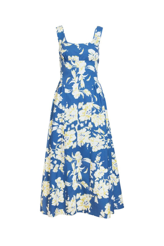 Cadence Dress in French Blue Multi