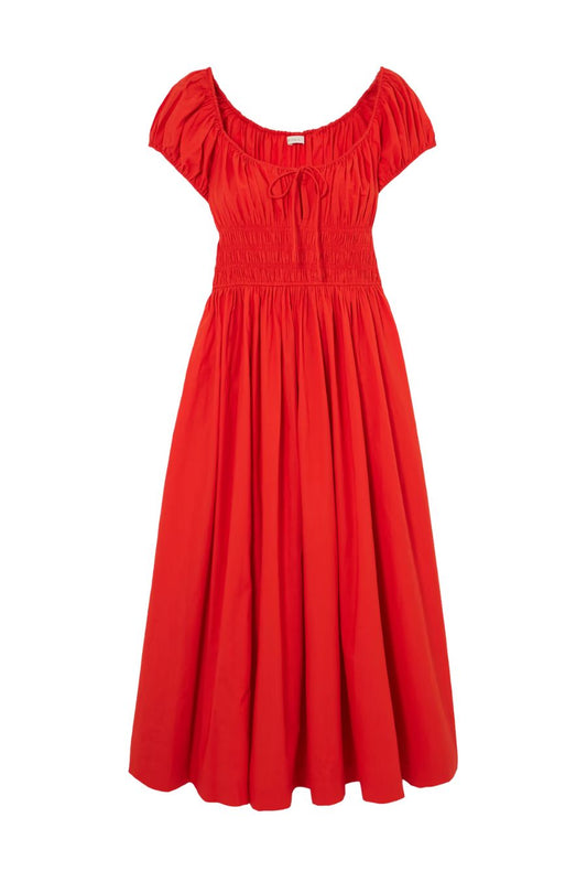 Quinn Dress in Red Zinnia