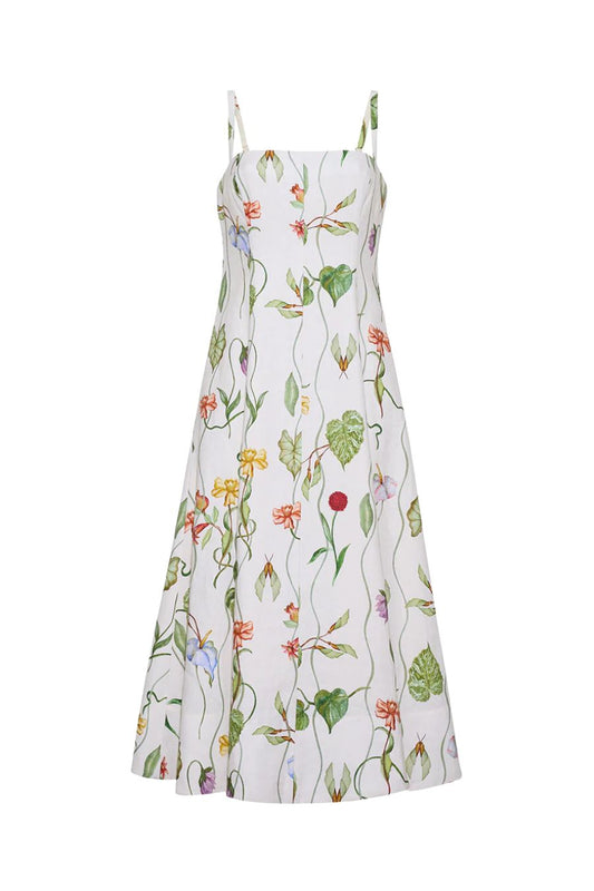 Gimlet Dress in Flora Trail Ivory