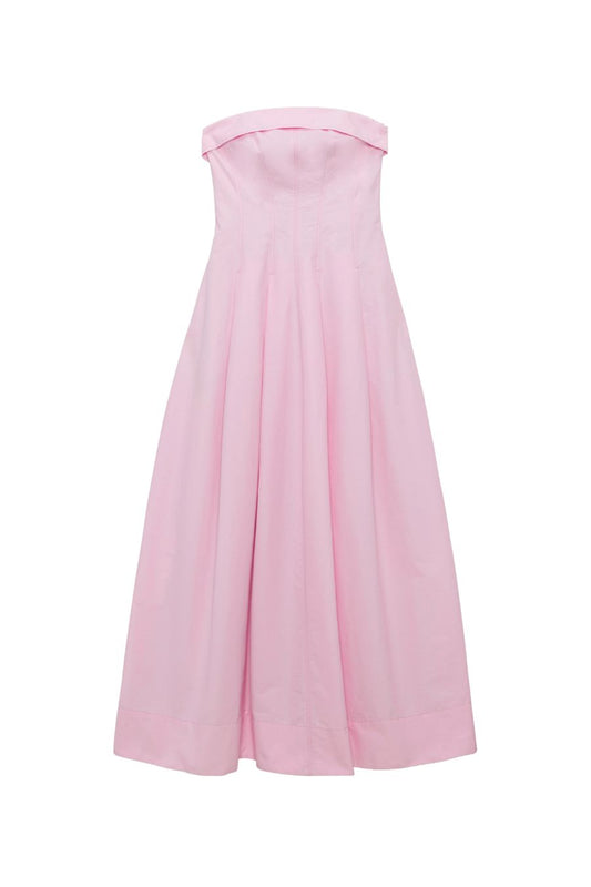 Avril Cotton Bustier Dress in Daisy