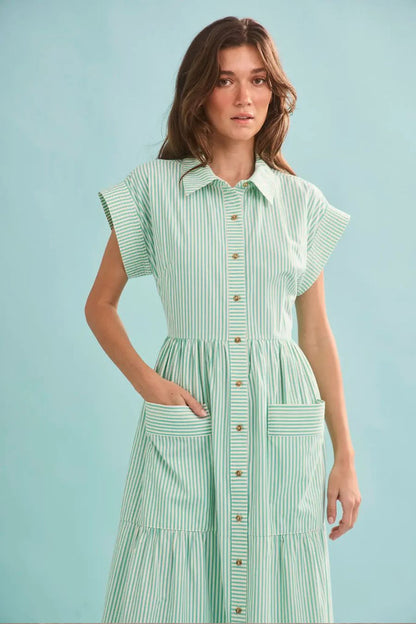 Sarah Dress in Saltwater