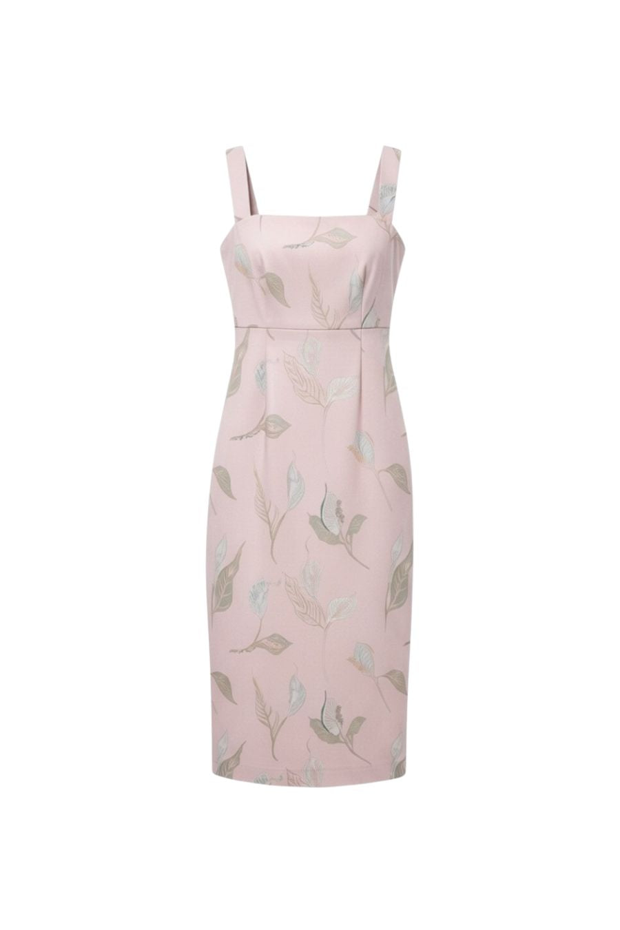 Long Slip Dress in Rose Peach Lily