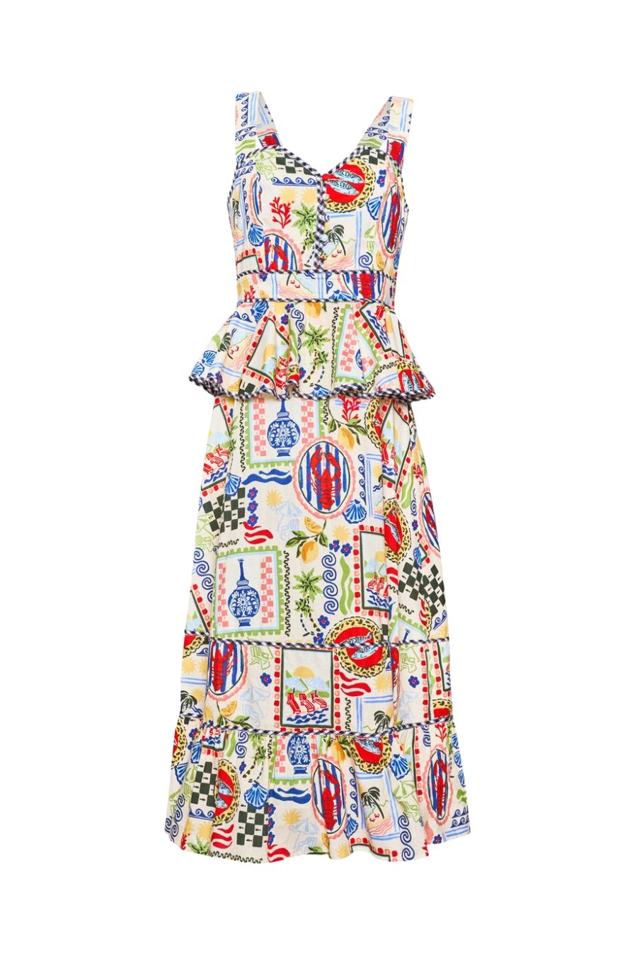 Lacey Dress in Coastal Conversation