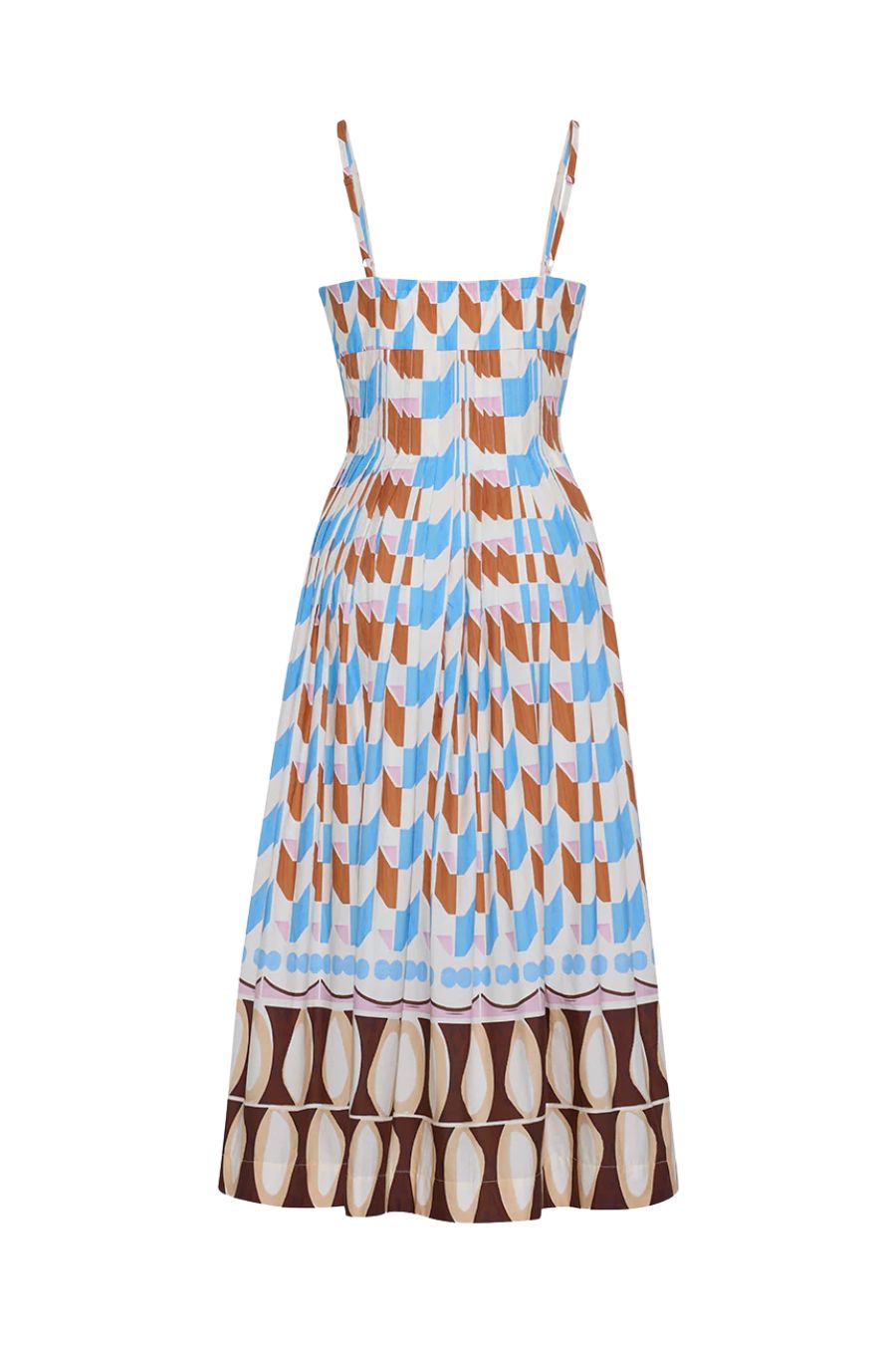 Sea Island Dress in Talavera Tile Ivory