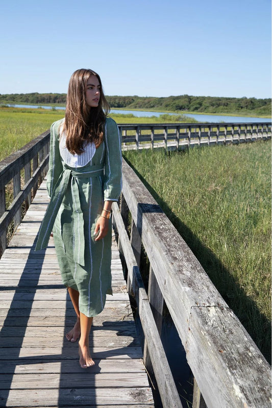 Greer Shirtdress in Olive