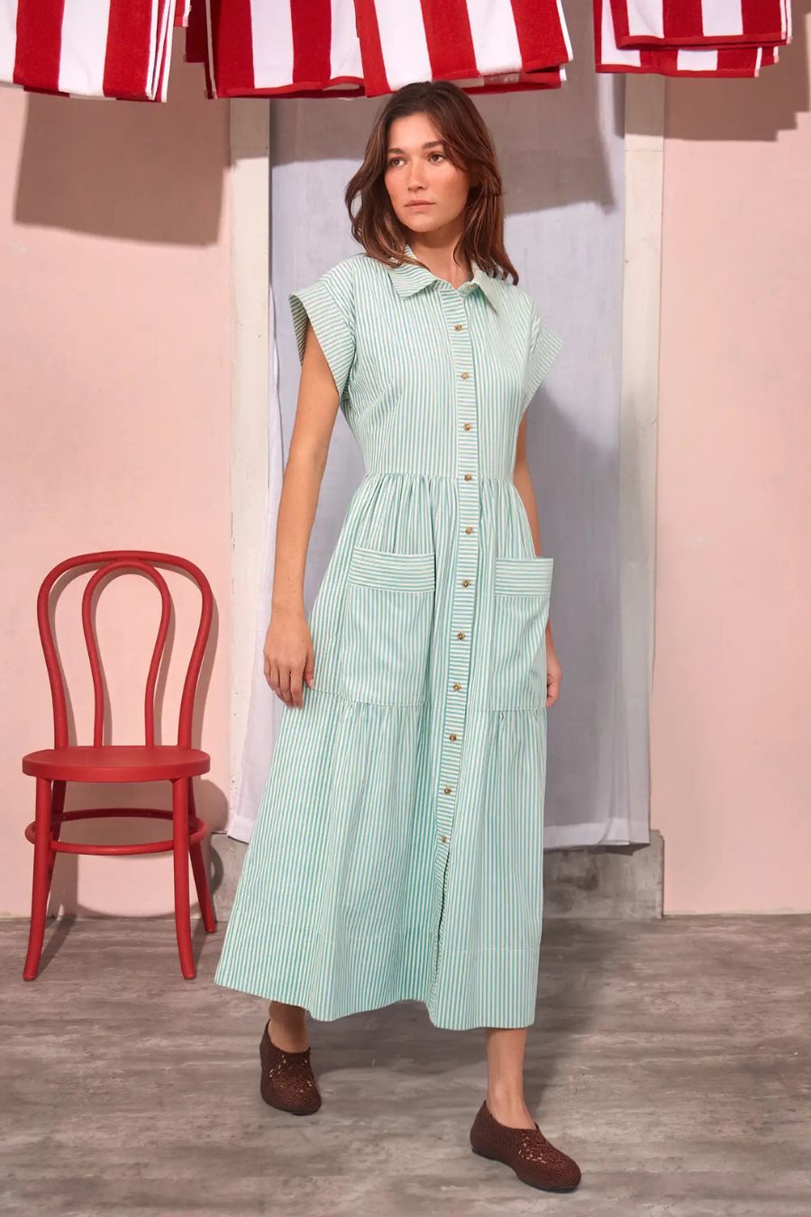 Sarah Dress in Saltwater - M Sarah Dress in Saltwater - M