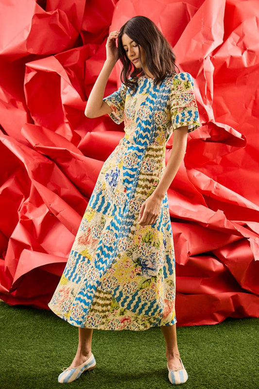 Casey Dress in Morning Glory