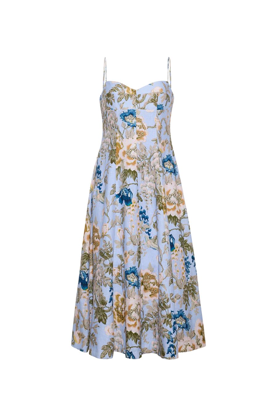 Cherry Dress in Flora Meadow Light Blue