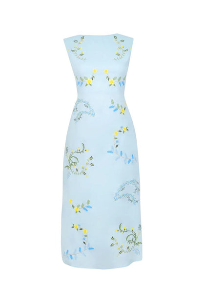 Simal in Blue Dalias