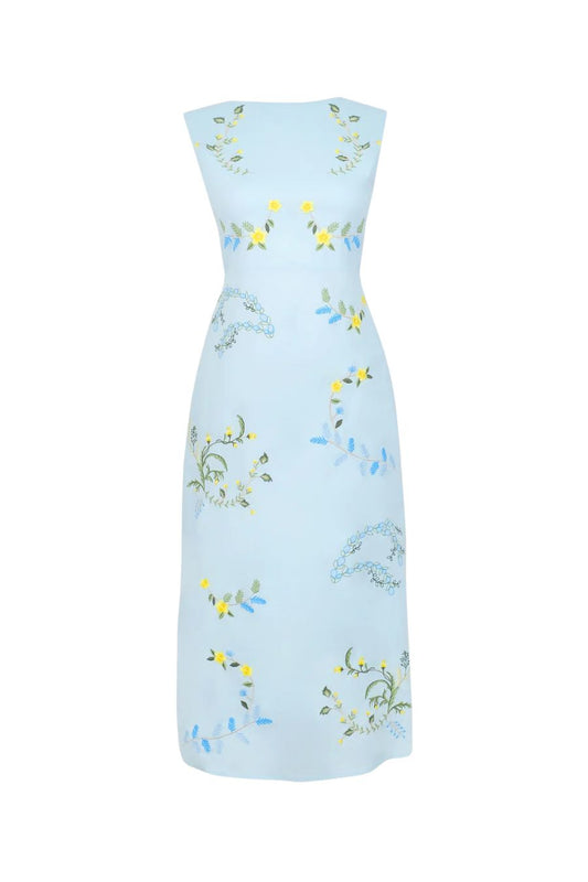 Simal in Blue Dalias