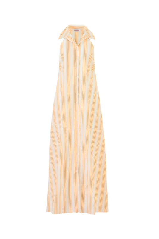 Take It or Sleeveless Dress in Creamsicle