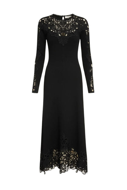 Adelina L/S Dress in Black