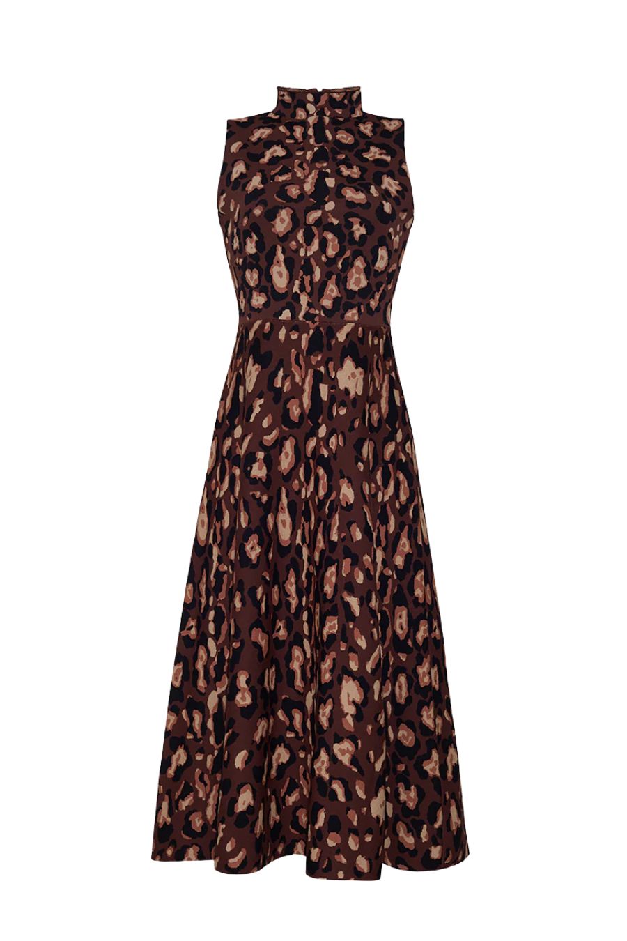 Brice Dress in Painted Animal Brown