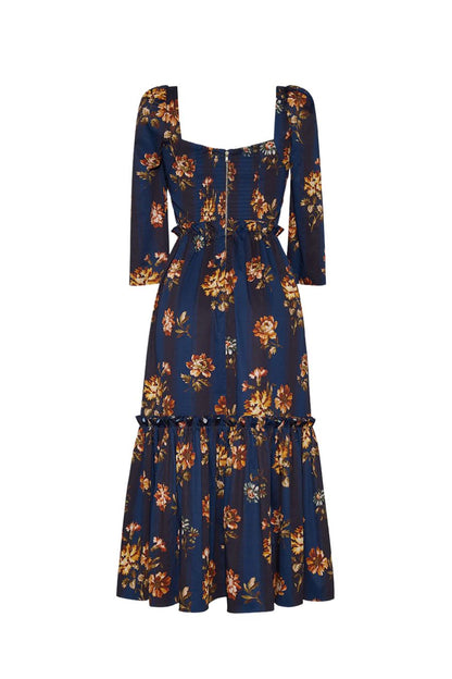Blue Hill Dress in Amour Flora Navy