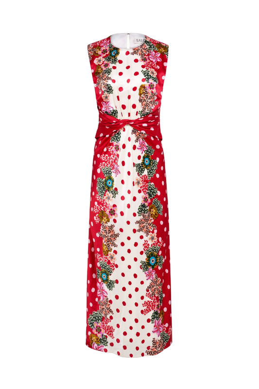 Gwen Dress in Plumeria Rouge