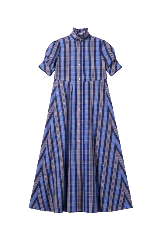 Venetia Dress in Navy/Blue