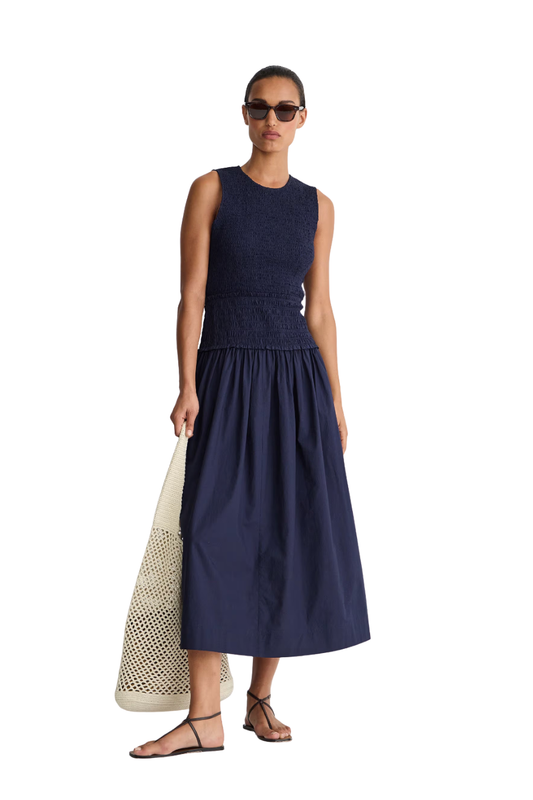 Siempre Tank Maxi in Midnight Blue