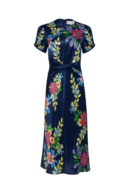 Gwen-C Dress in Hosta Trellis