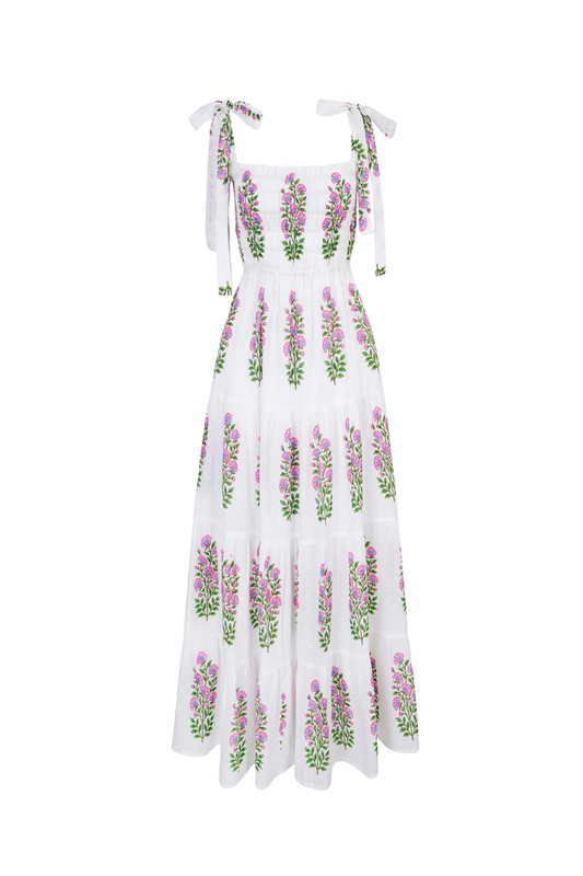 Schiffli Folk Buta Martina Dress