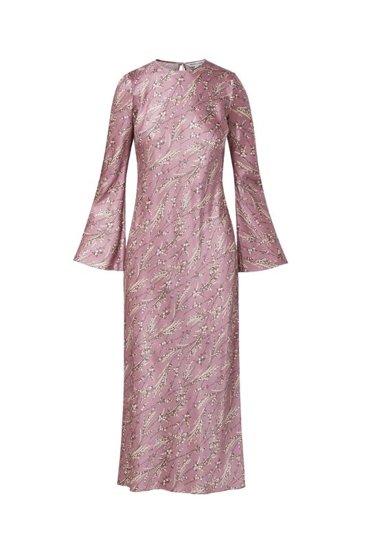Gemma Silk-Blend Midi Dress