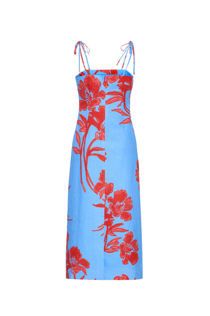 Chelsea Dress in Flora Shadow Sky