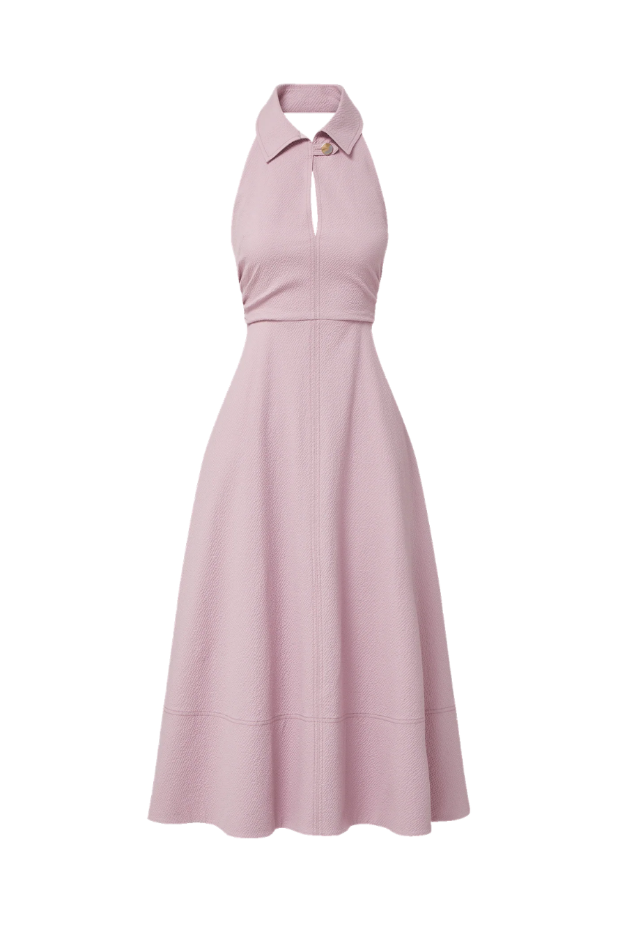 Mackey Seersucker Halter Midi Dress