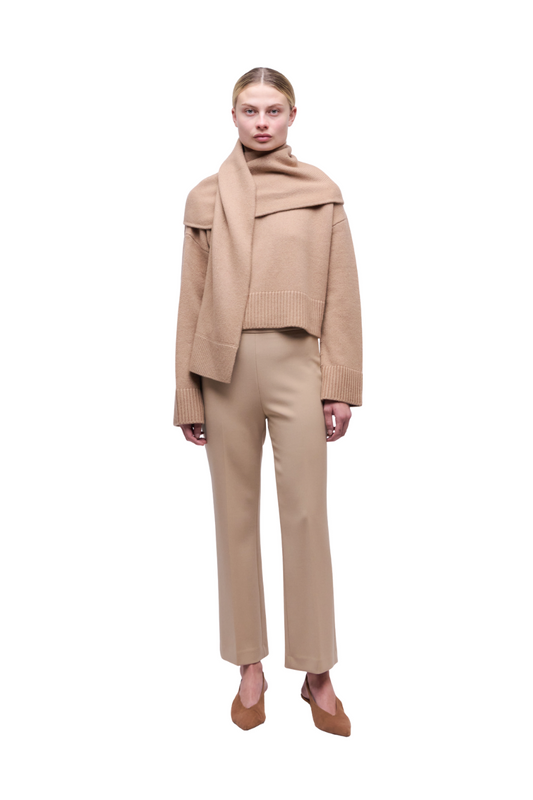 Elson Wool Cashmere Scarf Sweater