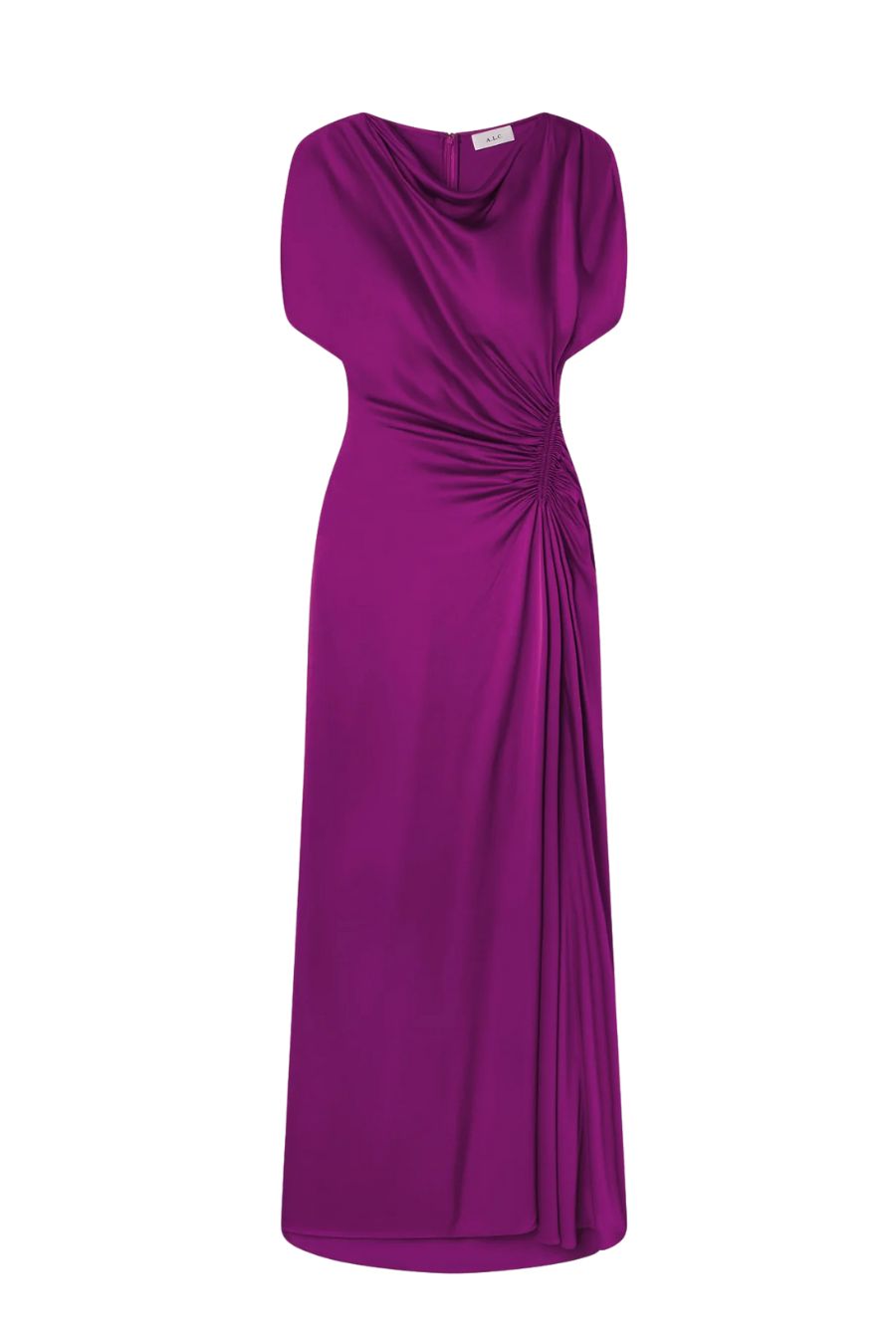 Nadia Satin Gown in Jewel