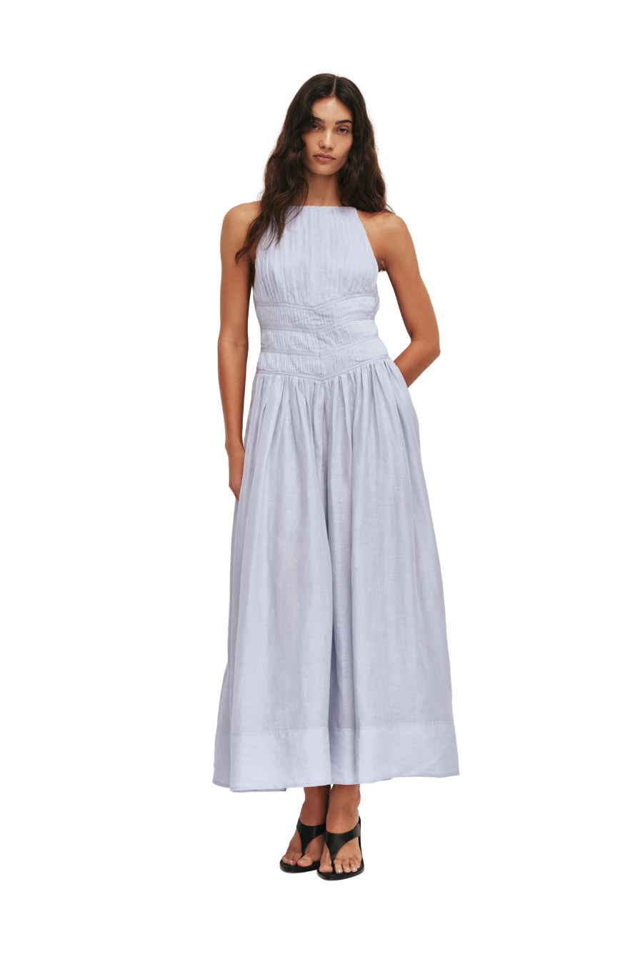 Helene Maxi Dress in French Blue